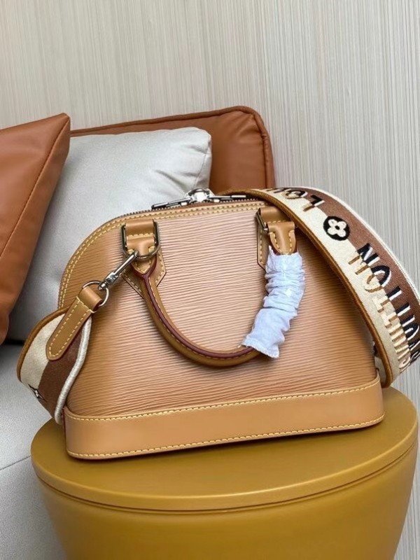 Replica Louis Vuitton Epi Alma BB Bag With Jacquard Strap M57540 BLV164