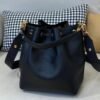 Replica Louis Vuitton Black Lockme Bucket Bag M57687 BLV718