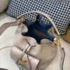 Replica Louis Vuitton Grey Lockme Bucket Bag M57688 BLV719