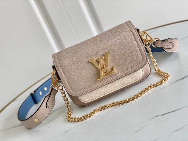 Replica Louis Vuitton Greige Lockme Tender Bag M58554 BLV710