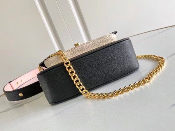 Replica Louis Vuitton Black Lockme Tender Bag M58557 BLV711
