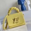 Replica Louis Vuitton Twist PM Bag In Yellow Taurillon Leather M58571 BLV713