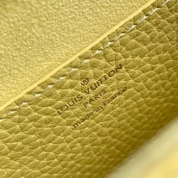 Replica Louis Vuitton Twist PM Bag In Yellow Taurillon Leather M58571 BLV713