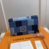 Replica Louis Vuitton Flore Chain Wallet Monogram Denim M69036 BLV477
