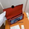 Replica Louis Vuitton Flore Chain Wallet Monogram Denim M69036 BLV477