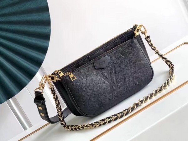 Replica Louis Vuitton Multi Pochette Accessoires Monogram Empreinte M80399 BLV510
