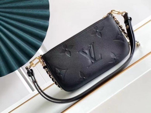 Replica Louis Vuitton Multi Pochette Accessoires Monogram Empreinte M80399 BLV510