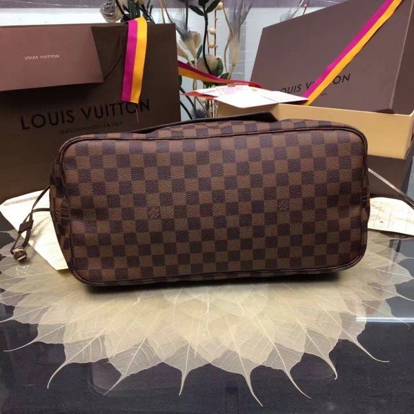 Replica Louis Vuitton Neverfull GM Bag Damier Ebene N41357 BLV114
