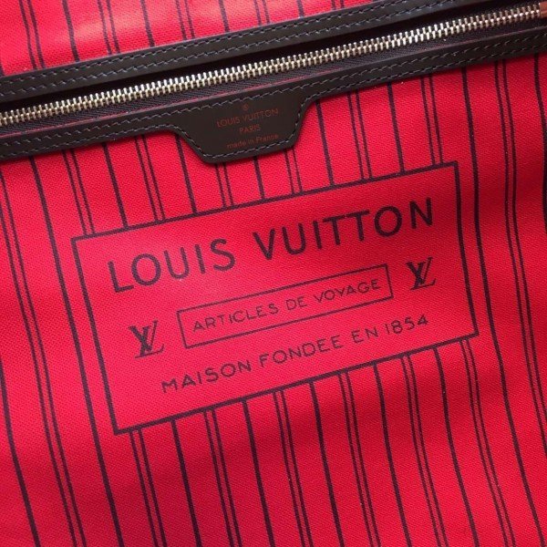 Replica Louis Vuitton Neverfull GM Bag Damier Ebene N41357 BLV114