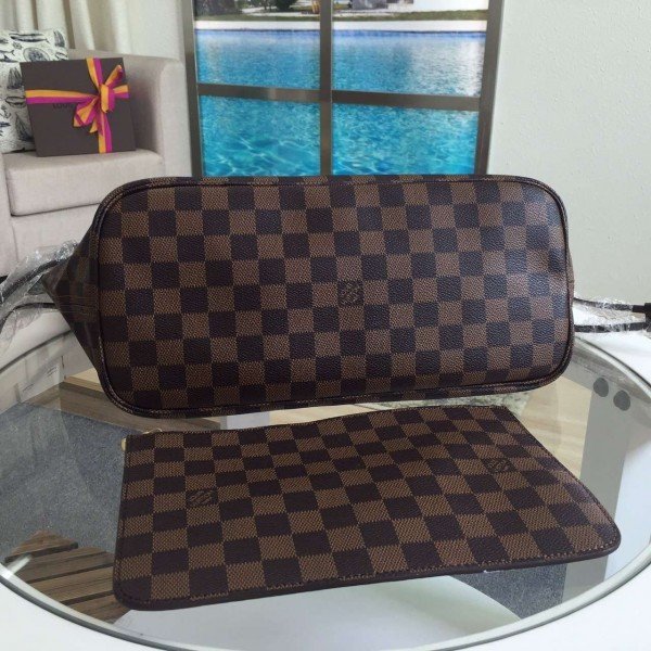 Replica Louis Vuitton Neverfull MM Bag Damier Ebene N41358 BLV113