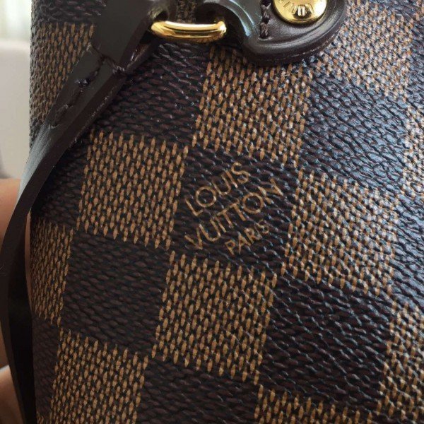 Replica Louis Vuitton Neverfull MM Bag Damier Ebene N41358 BLV113