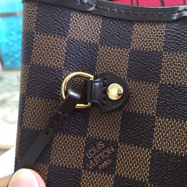 Replica Louis Vuitton Neverfull MM Bag Damier Ebene N41358 BLV113