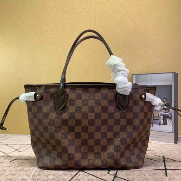 Replica Louis Vuitton Neverfull PM Bag Damier Ebene N41359 BLV098