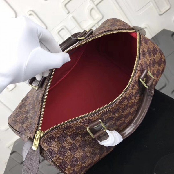 Replica Louis Vuitton Speedy 30 Bag Damier Ebene N41364 BLV112