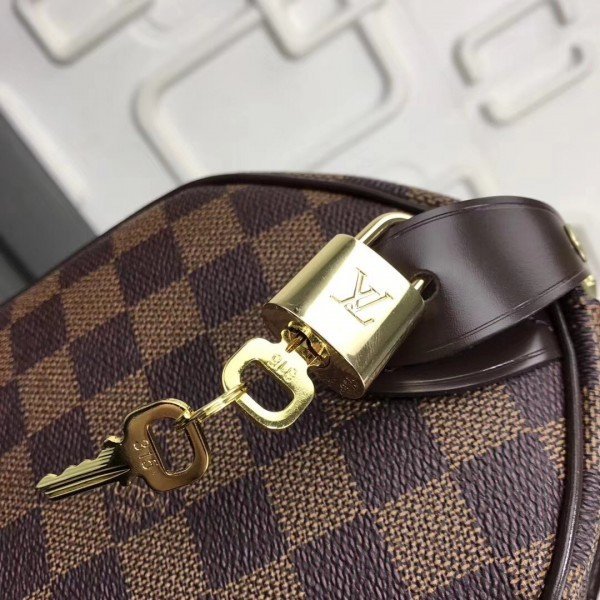 Replica Louis Vuitton Speedy 25 Bag Damier Ebene N41365 BLV107