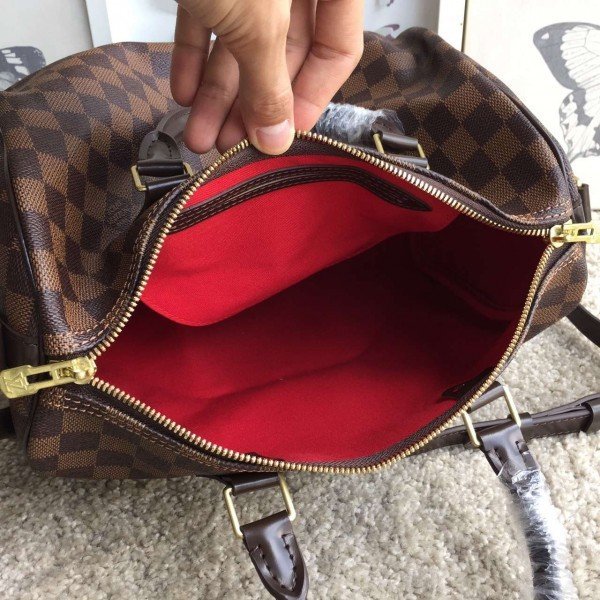 Replica Louis Vuitton Speedy Bandouli??re 30 Damier Ebene N41367 BLV110