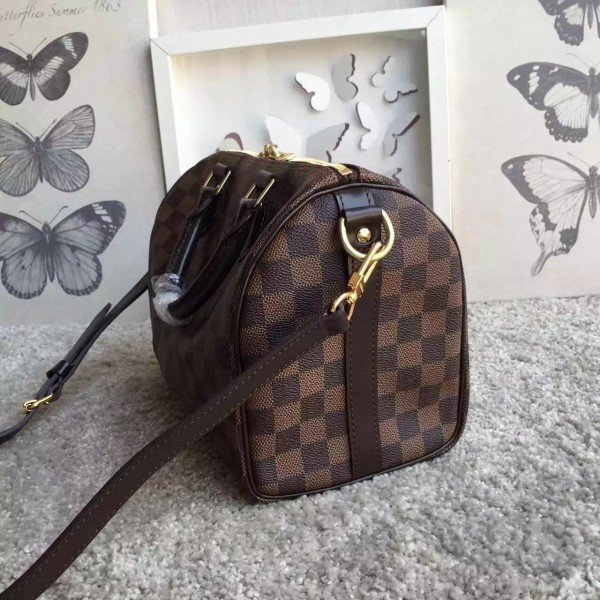 Replica Louis Vuitton Speedy Bandouli??re 25 Damier Ebene N41368 BLV109