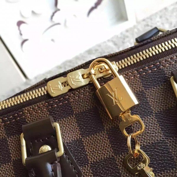 Replica Louis Vuitton Speedy Bandouli??re 25 Damier Ebene N41368 BLV109