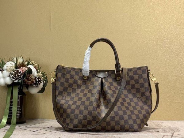 Replica Louis Vuitton Siena MM Bag Damier Ebene N41546 BLV089