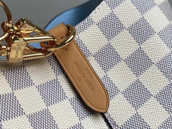 Replica Louis Vuitton Damier Azur NeoNoe MM With Braided Strap N50042 BLV044