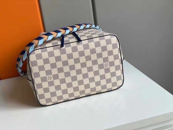 Replica Louis Vuitton Damier Azur NeoNoe MM With Braided Strap N50042 BLV044