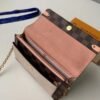 Replica Louis Vuitton Vavin Chain Wallet Damier Ebene N60237 BLV081