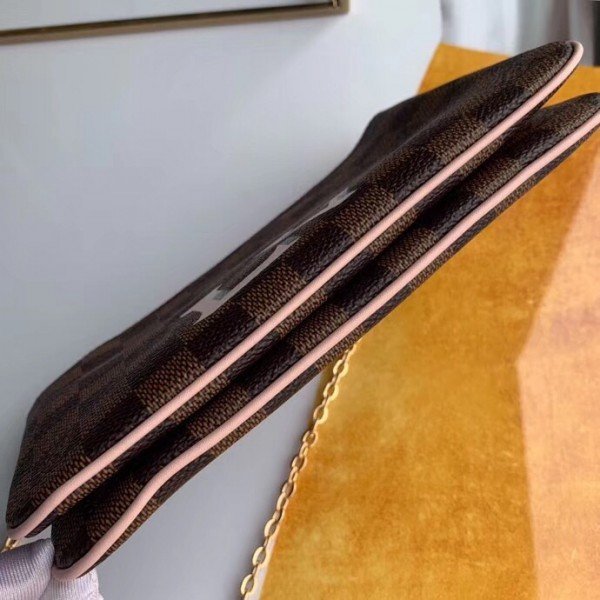 Replica Louis Vuitton Pochette Double Zip Damier Ebene N60254 BLV074
