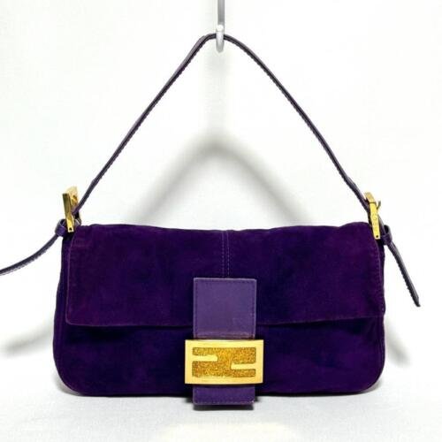 Replica Fendi 8339 Baguette Middle Age Solid Color Series Underarm Bag Purple