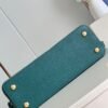 Replica Louis Vuitton Capucines MM Green and white mother-of-pearl corolla M48865