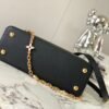 Replica Louis Vuitton Capucines MM LV Bag Black / Galet Gray / Pearly Cream