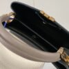 Replica Louis Vuitton Capucines MM LV Bag Black / Galet Gray / Pearly Cream