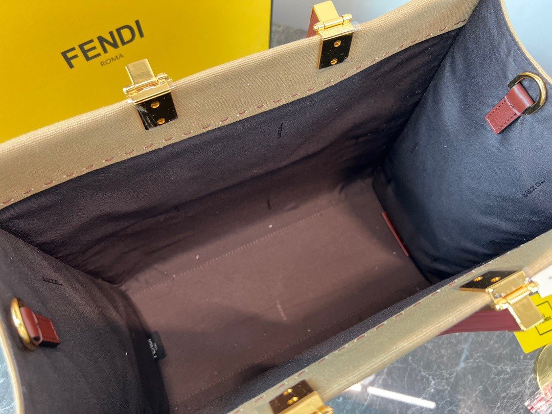 wsxc1717820380260_6 REPLICA FENDI 8BH372 FENDI LARGE SUNSHINE SHOPPER BAG APRICOT LEATHER