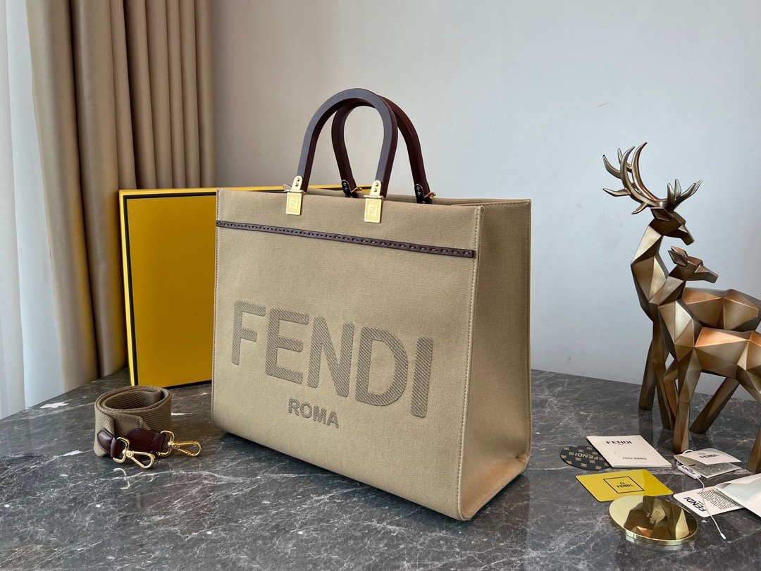 wsxc1717820380261_1 REPLICA FENDI 8BH372 FENDI LARGE SUNSHINE SHOPPER BAG APRICOT LEATHER