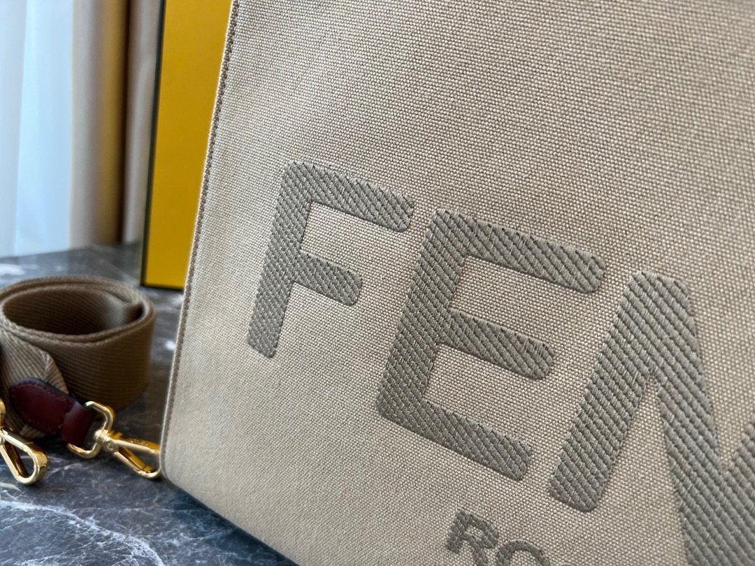 wsxc1717820380261_5 REPLICA FENDI 8BH372 FENDI LARGE SUNSHINE SHOPPER BAG APRICOT LEATHER