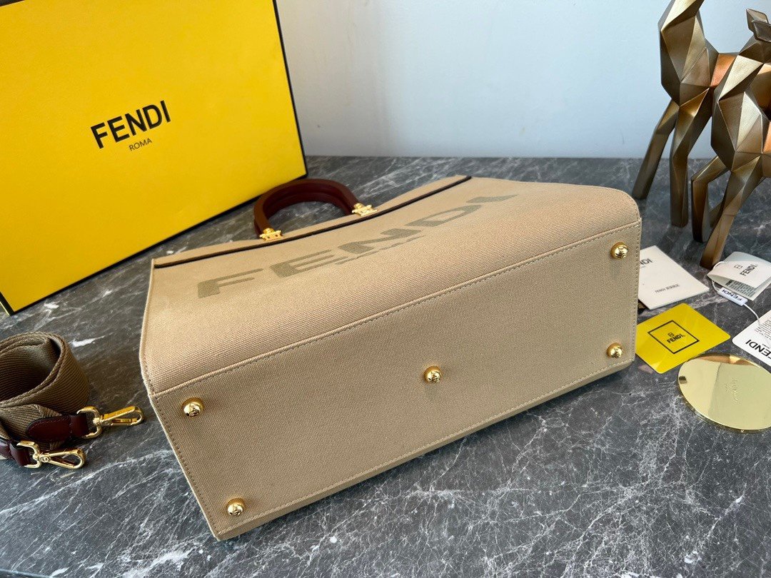 wsxc1717820380261_8 REPLICA FENDI 8BH372 FENDI LARGE SUNSHINE SHOPPER BAG APRICOT LEATHER